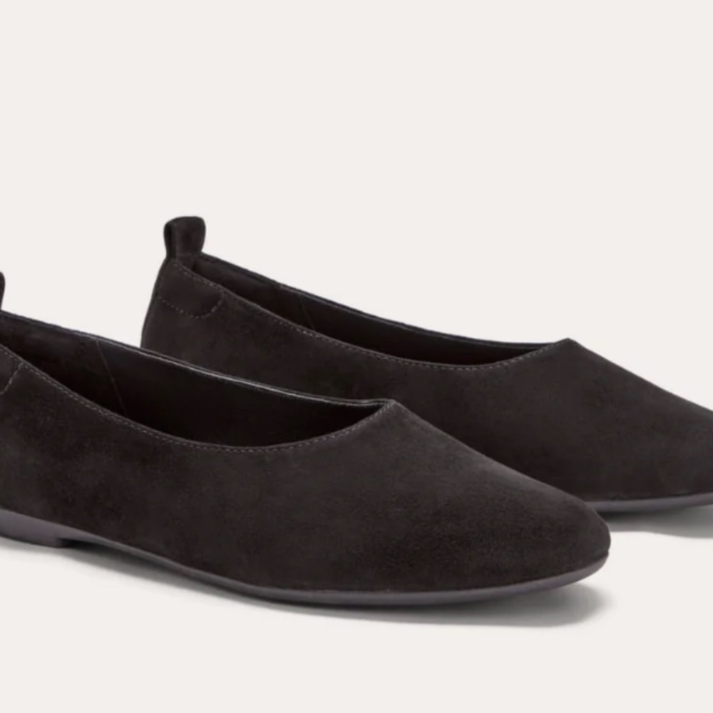 Everlane Women's Day Glove Black Suede Flats 7.5 - like new - Picture 3 of 5